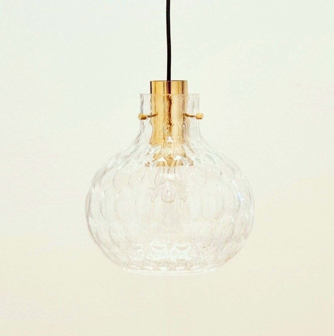 Mid Century Bubble Glass & Brass Ceiling Light By Helena Tynell For Limburg, Germany, 1960s photo furniture