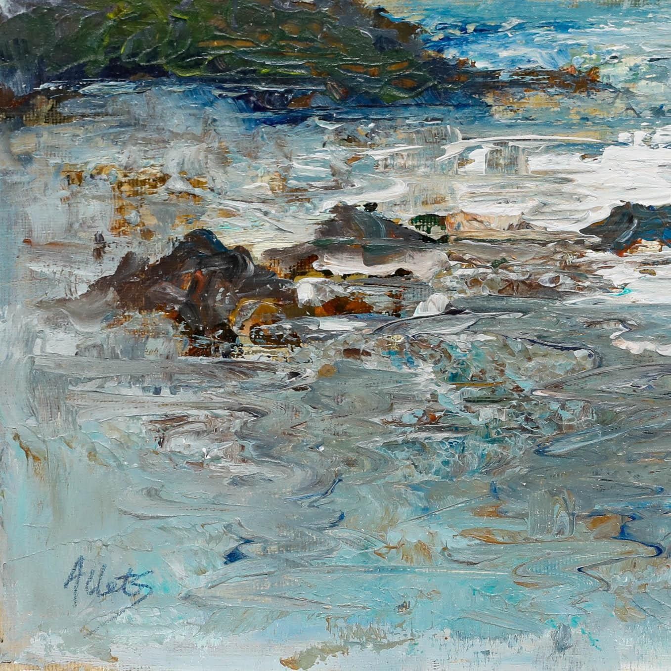 Mary Stella Edwards (1915 2009) 20th Century Oil, Cornish Cove photo 325.0