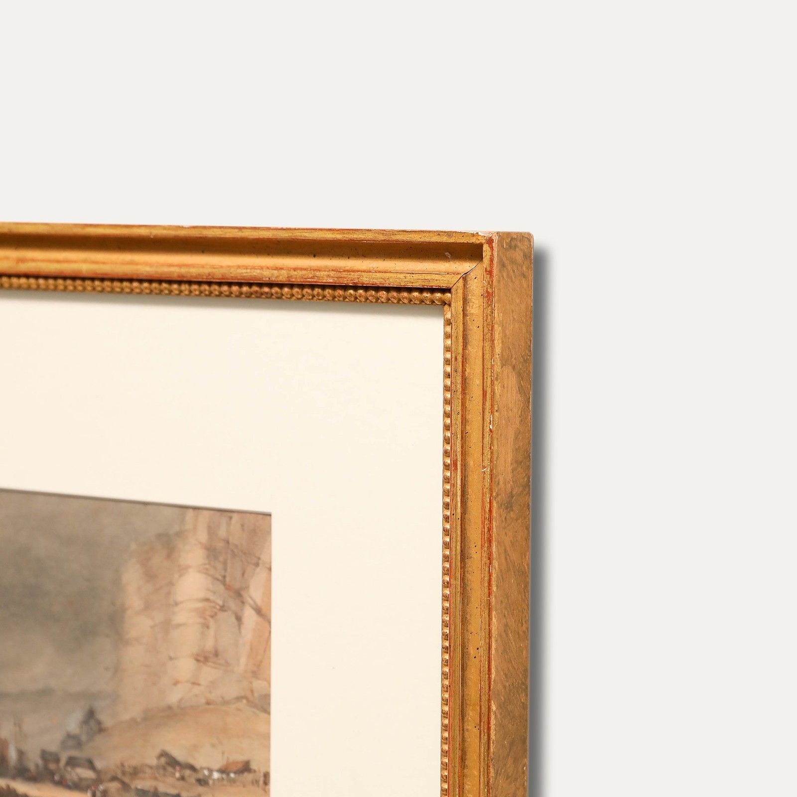 Framed Late 19th Century Watercolour Caught In A Coastal Gale photo vinterior