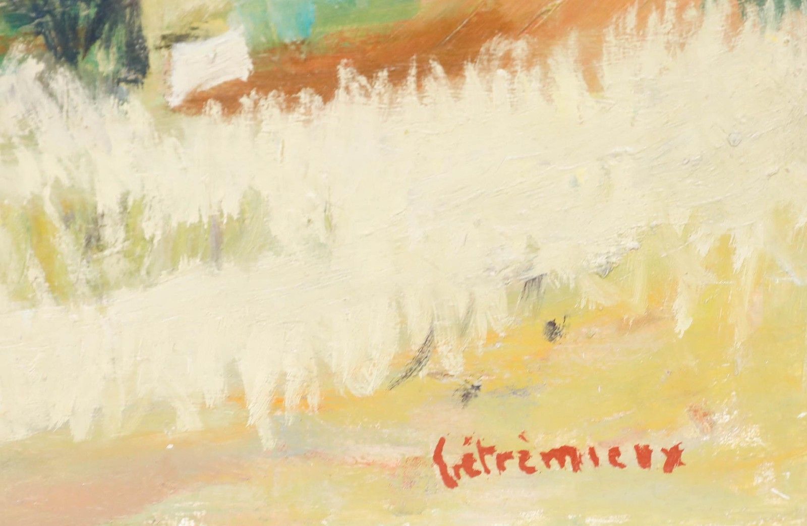 Charles Betremieux (1919 1997) 1950 Oil, Ruins By The Sea photo Art