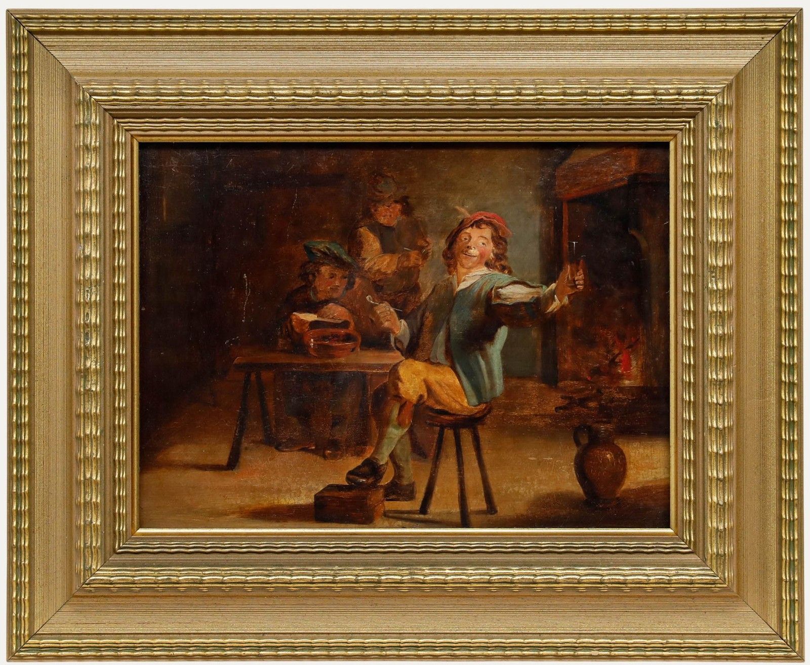 Manner Of David Teniers The Younger (1610 1690) 19th Century Oil, A Toast
