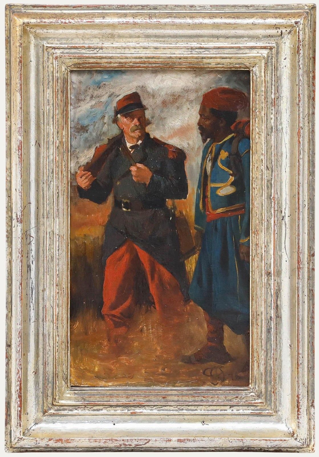 Otto Von Faber Du Faur (1828 1901) Framed Late 19th Century Oil, Legionnaire