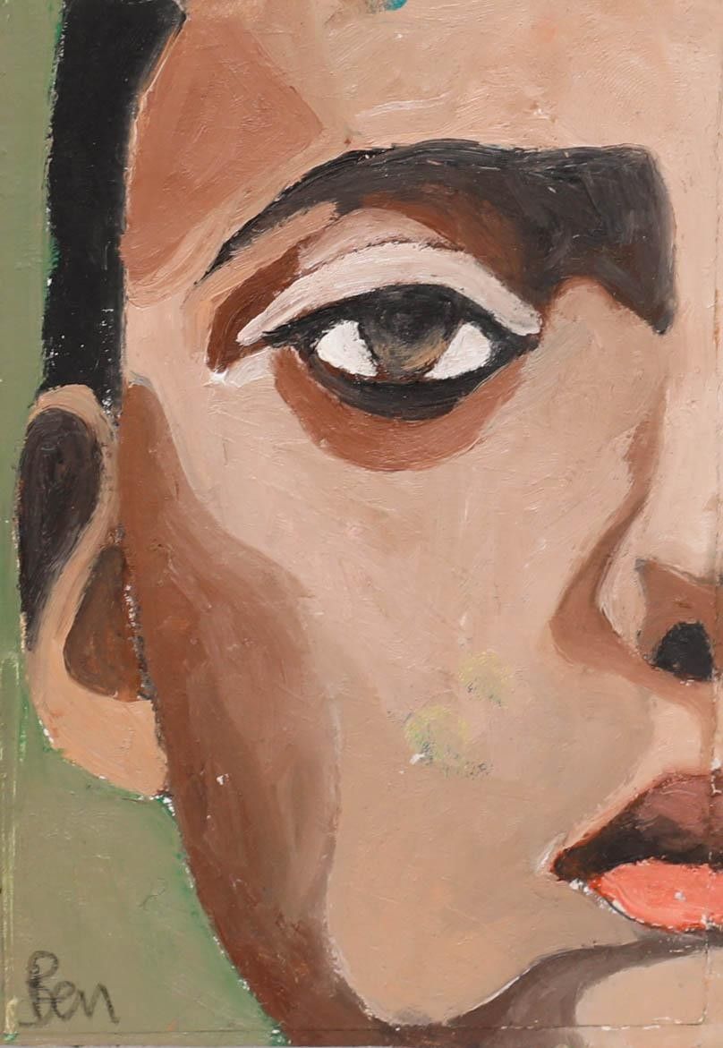 Ben Carrivick Contemporary Oil, A Strong Brow photo furniture