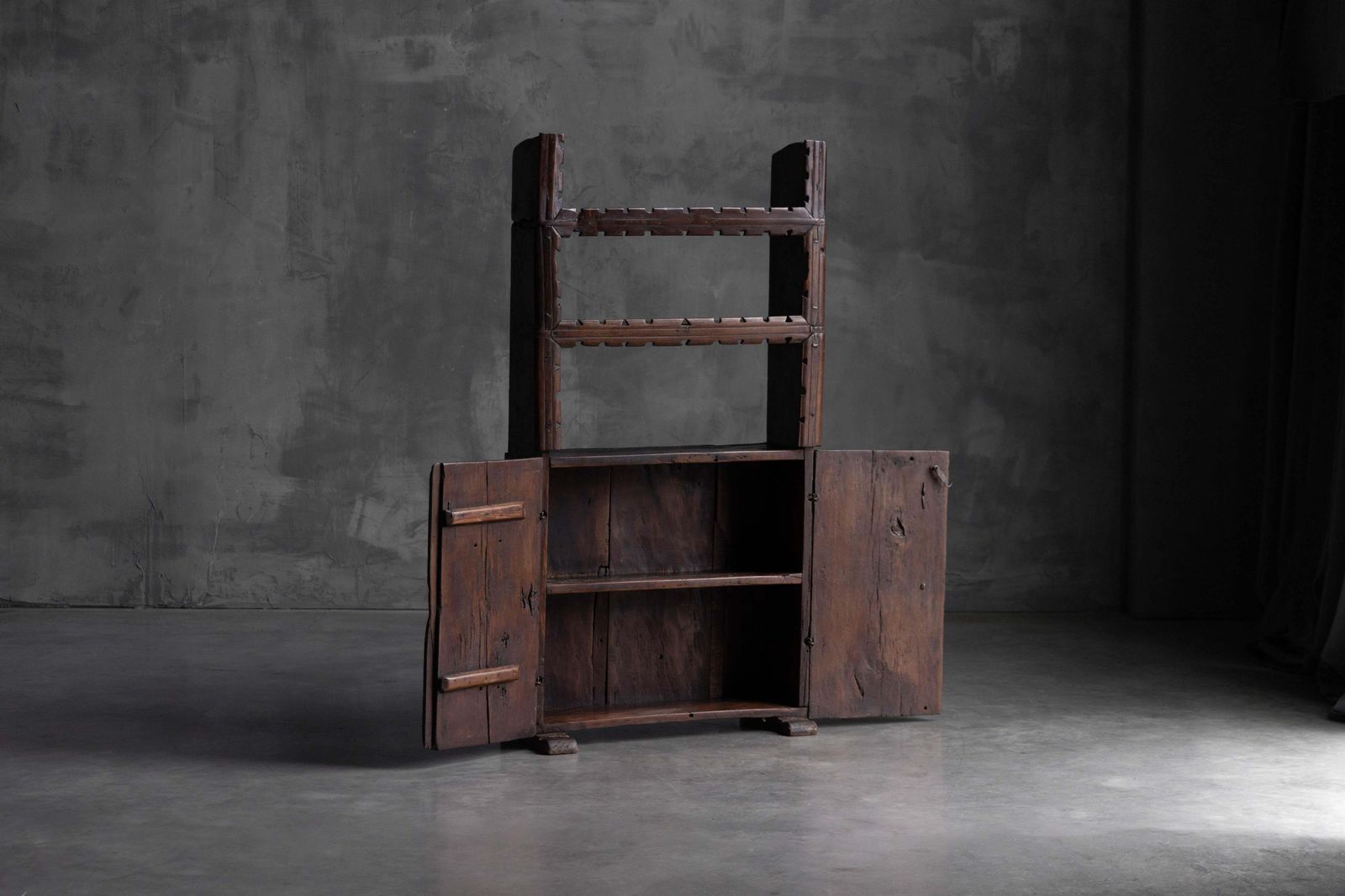 Antique Art Populaire Cabinet, France, 19th Century photo for sale