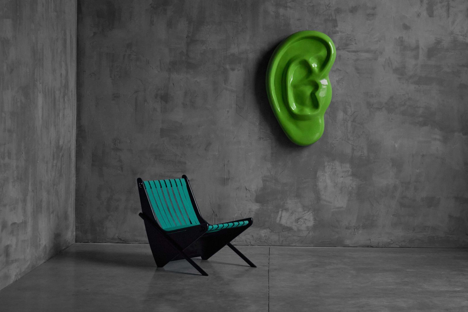 Fibreglass Contemporary Ear Sculpture, France, 2010s photo furniture