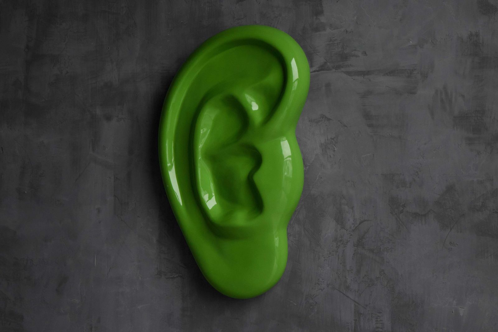 Fibreglass Contemporary Ear Sculpture, France, 2010s photo Art