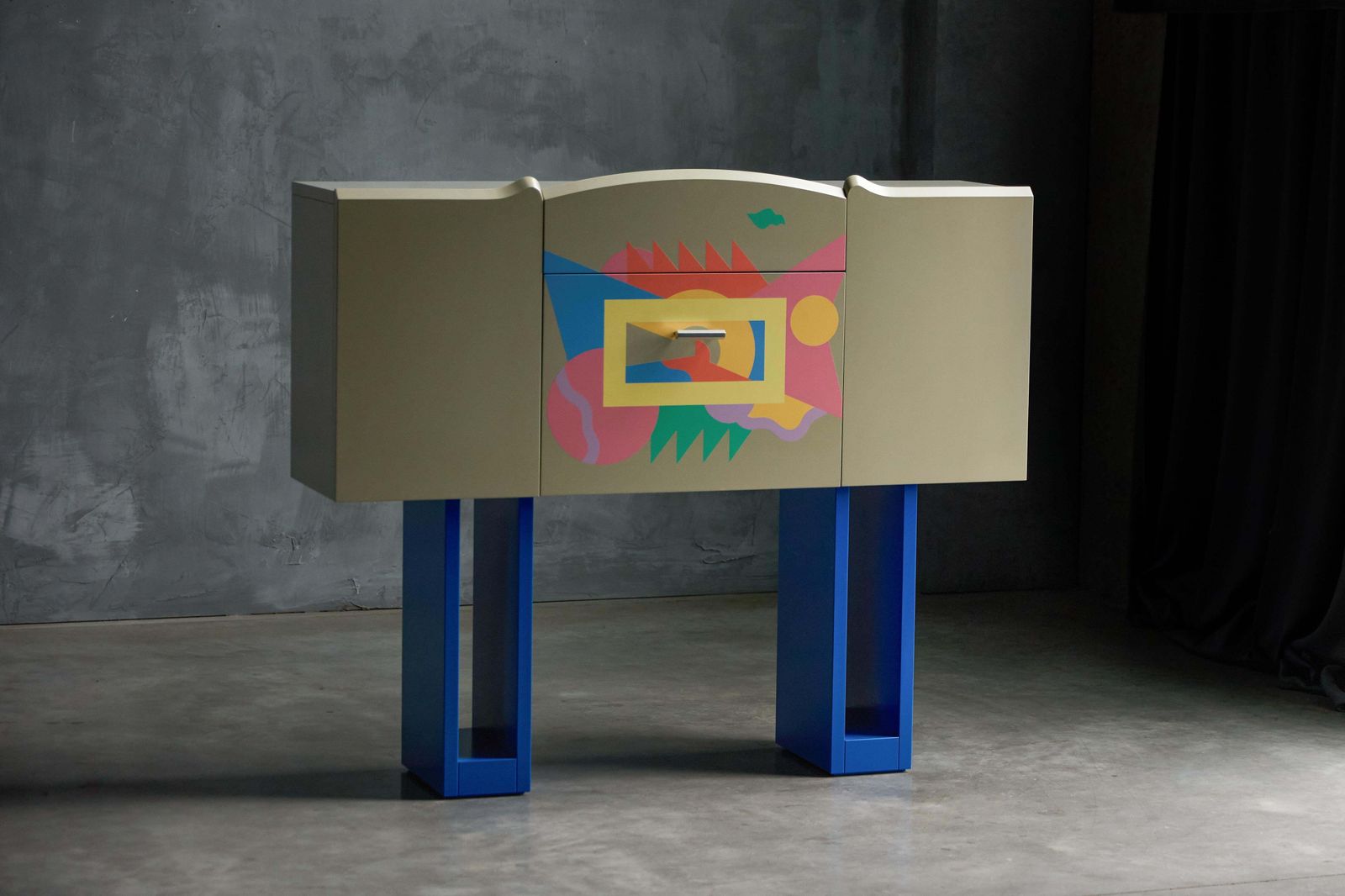 Cantaride Bar Cabinet By Alessandro Mendini For Zanotta, Italy, 1980s photo furniture