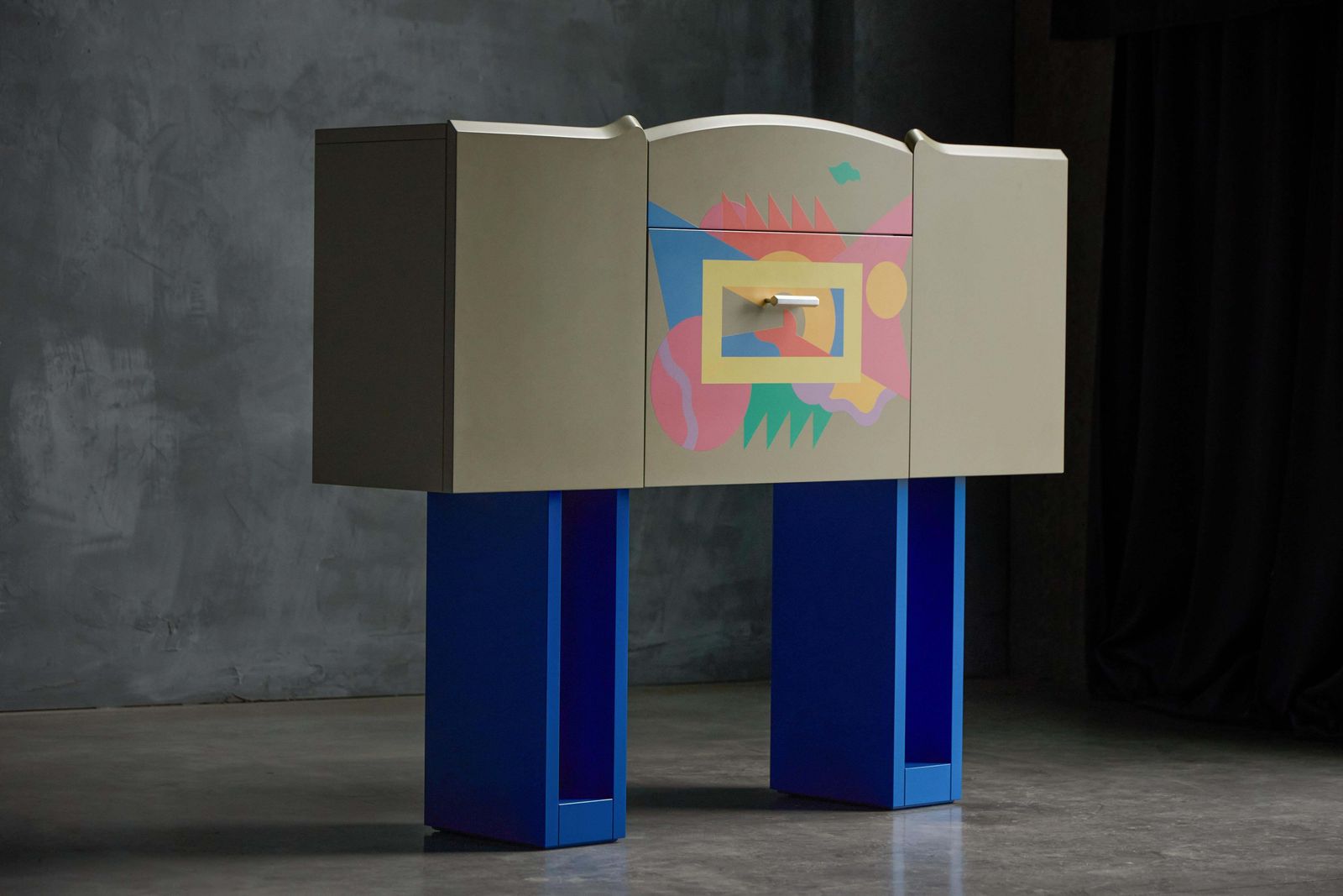 Cantaride Bar Cabinet By Alessandro Mendini For Zanotta, Italy, 1980s photo 10557.0