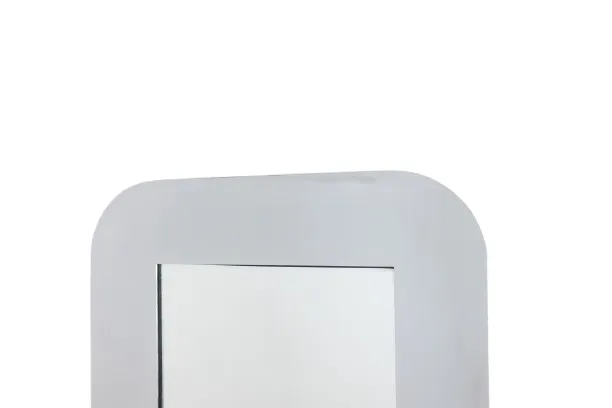 Rectangular Mirror In Polished Metal. Italy, 1970s photo furniture