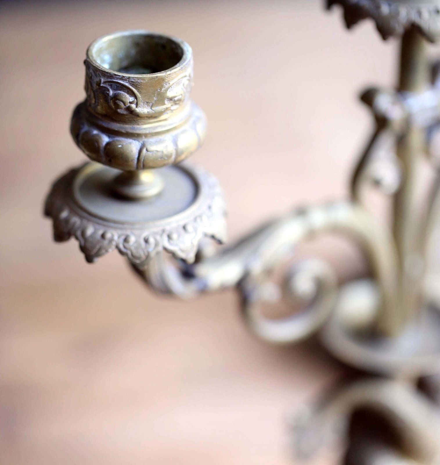 Pair Of Antique French Dolphin Candlesticks Ormolu Candelabras Gilded Bronze Candle Holders photo for sale