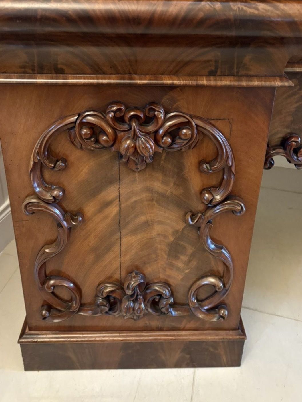 photo for sale Outstanding Quality Antique 19th Century Carved Mahogany Sideboard