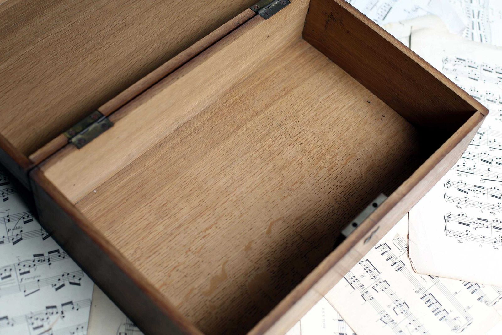 photo furniture Antique French Box Carved Box Wooden Storage Case Lf Monogram 1937 Chest