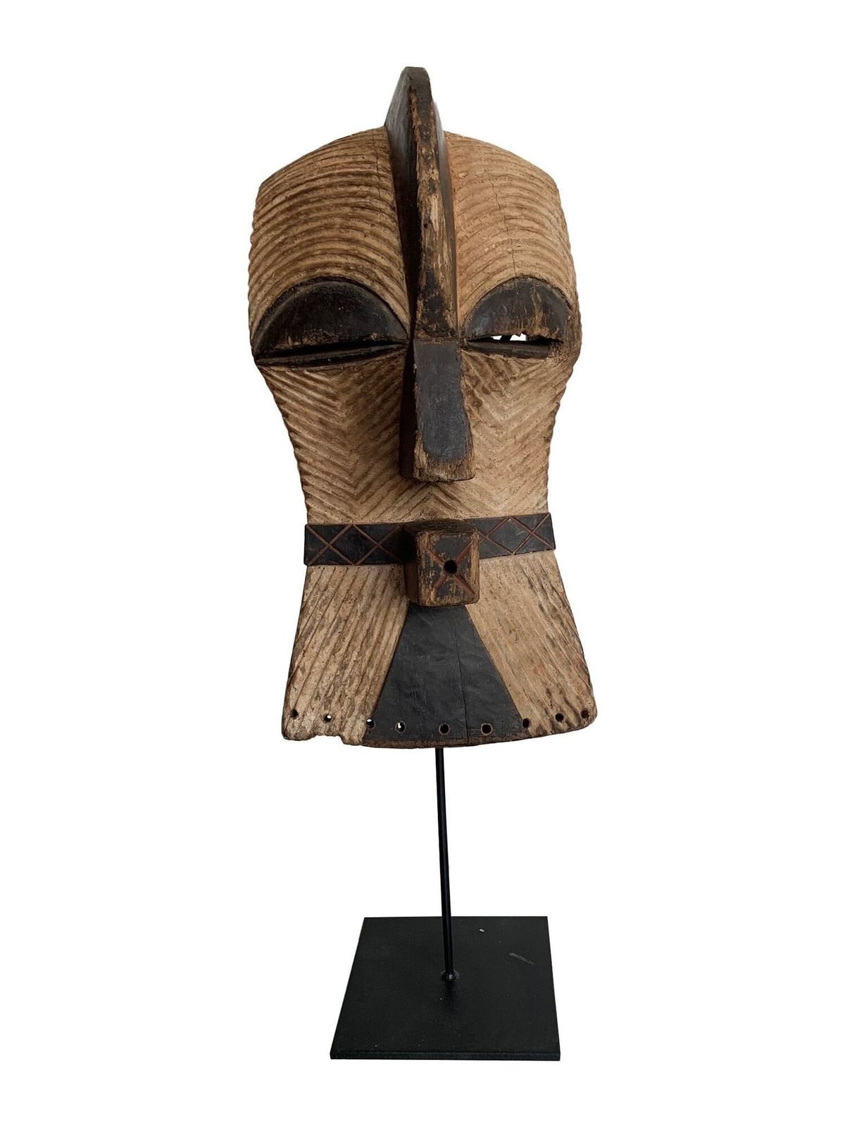 Female Songye Kifwebe Hand Carved Ceremonial Mask photo Home Decor
