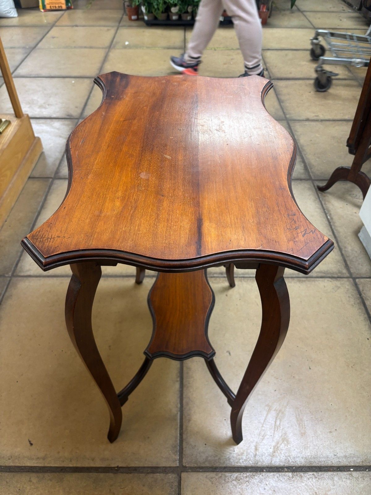 Furniture Early 20th Century Mahogany Hall Table As Found photo