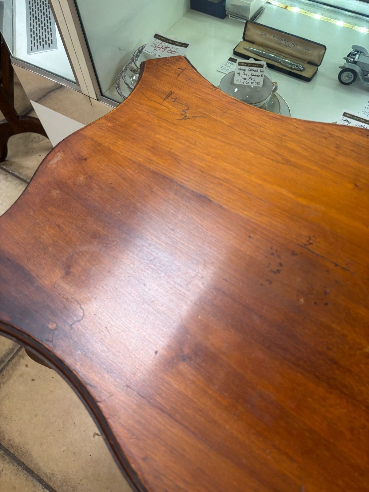 95.0 Early 20th Century Mahogany Hall Table As Found photo