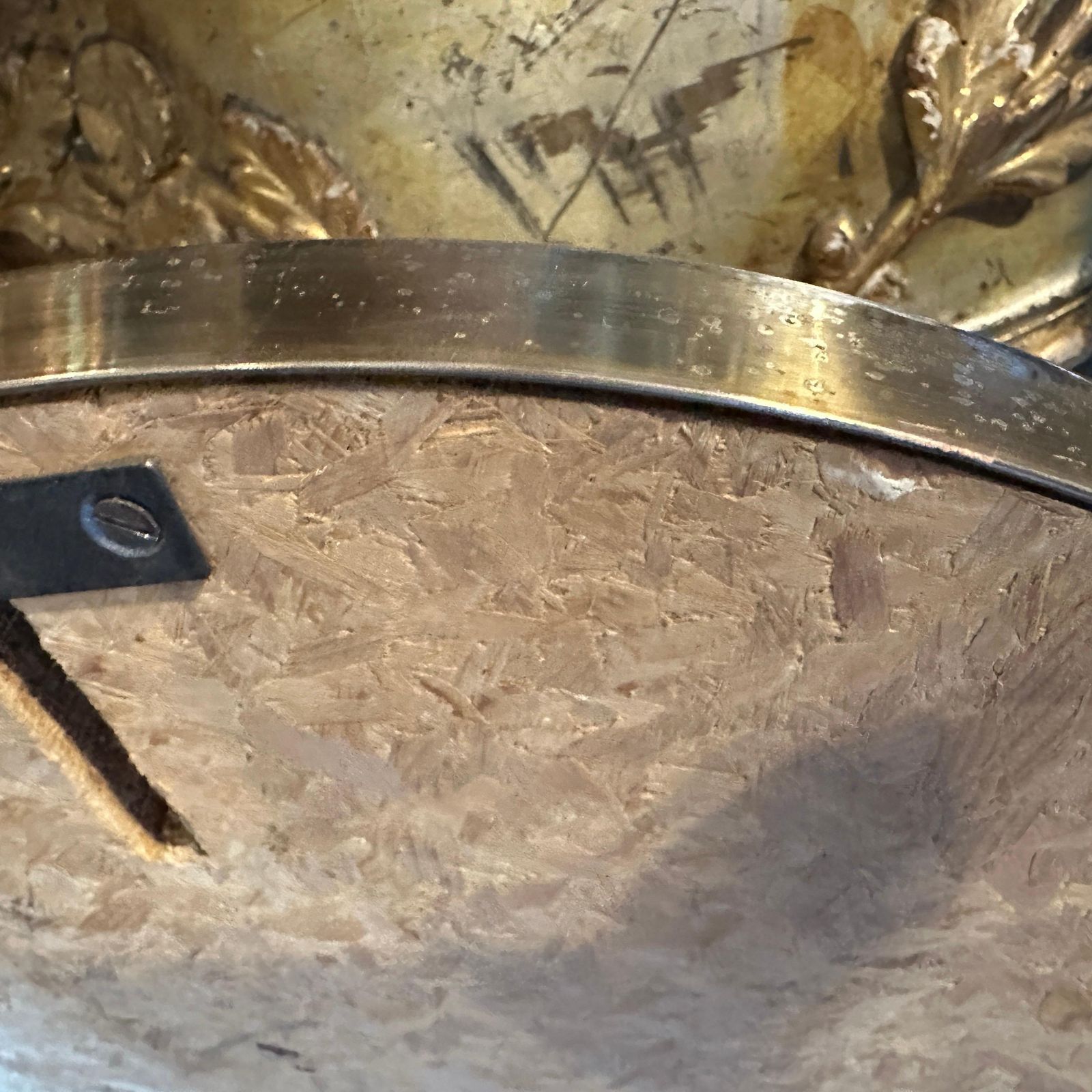 1893.0 1950s Gio Ponti Style Mid Century Modern Brass Italian Wall Mirror photo