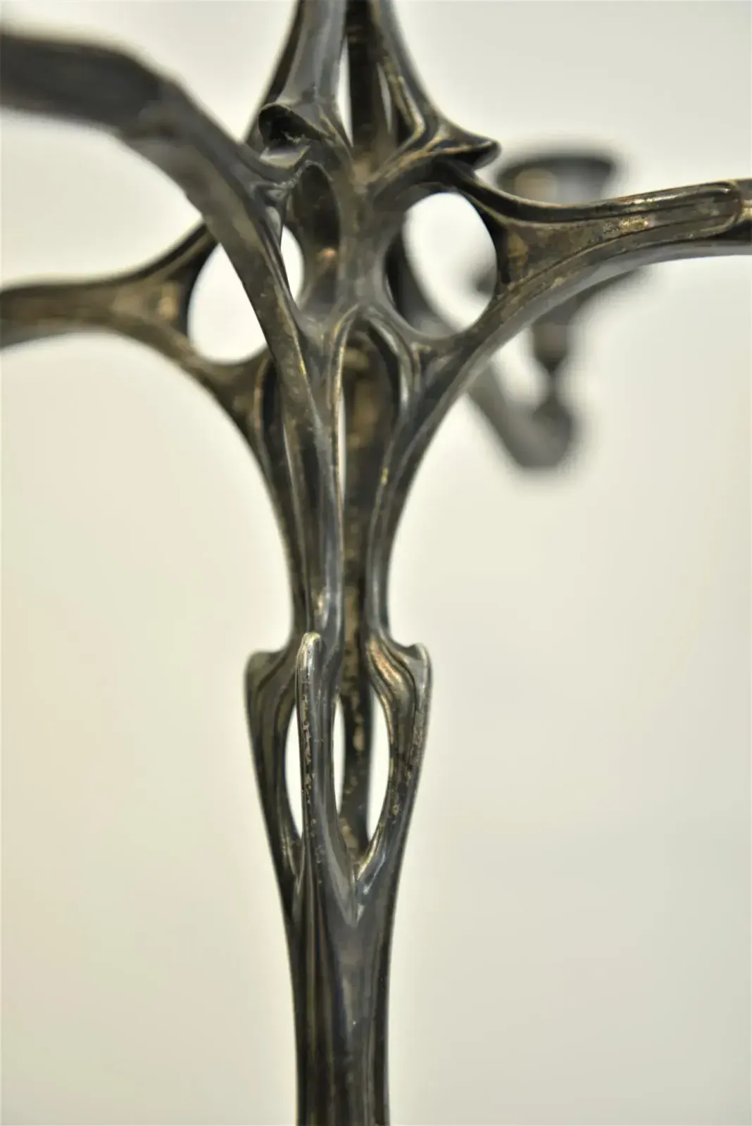 Home Decor Large Art New German Silverplate Candelabras From Judgendstil, Set Of 2 photo