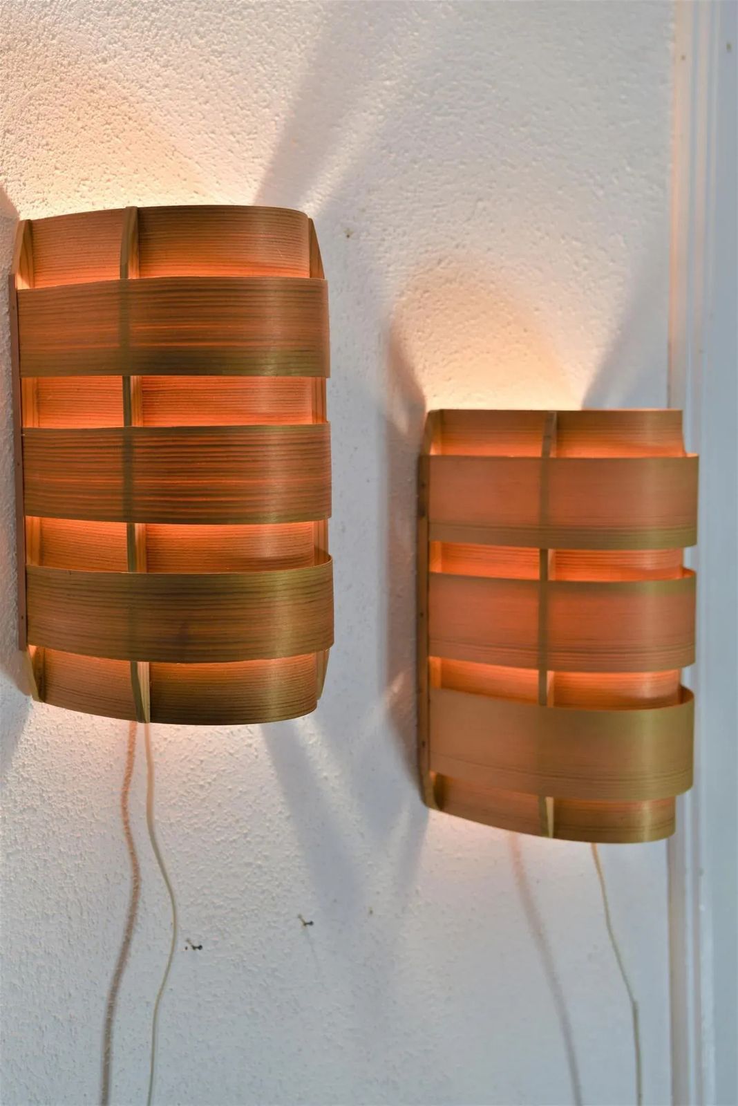 Pine Veneer V155 Sconce By Hans Agne Jakobsson For Ellyset Ab, Sweden, 1950s photo 879.0