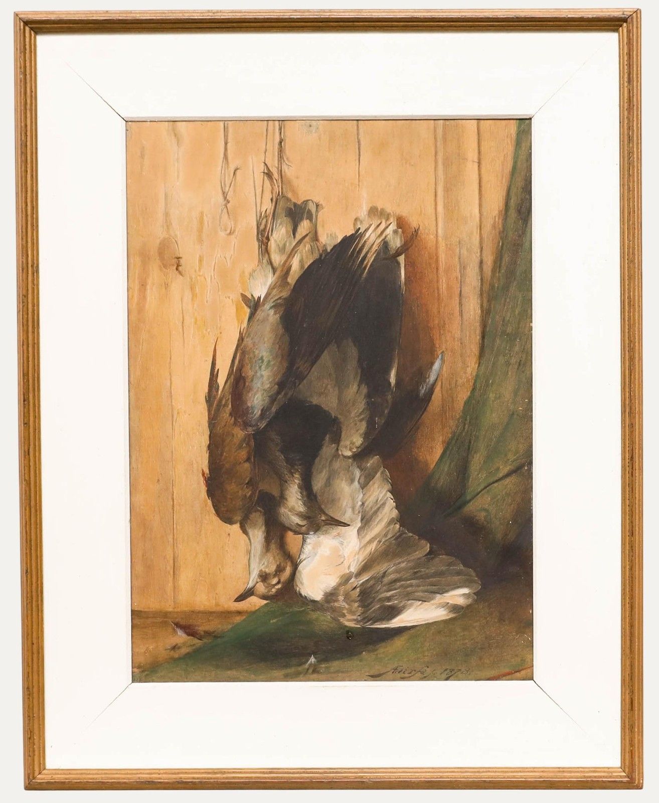 A. Fairfax (Act. C. 1881) 1878 Watercolour, Plovers