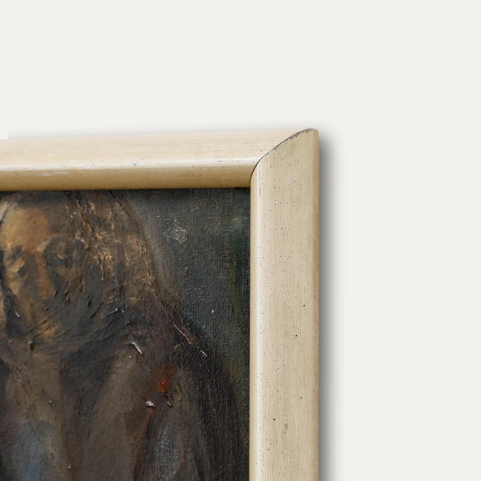 M.Kant Early 20th Century Oil, A Moment Of Melancholy photo vinterior