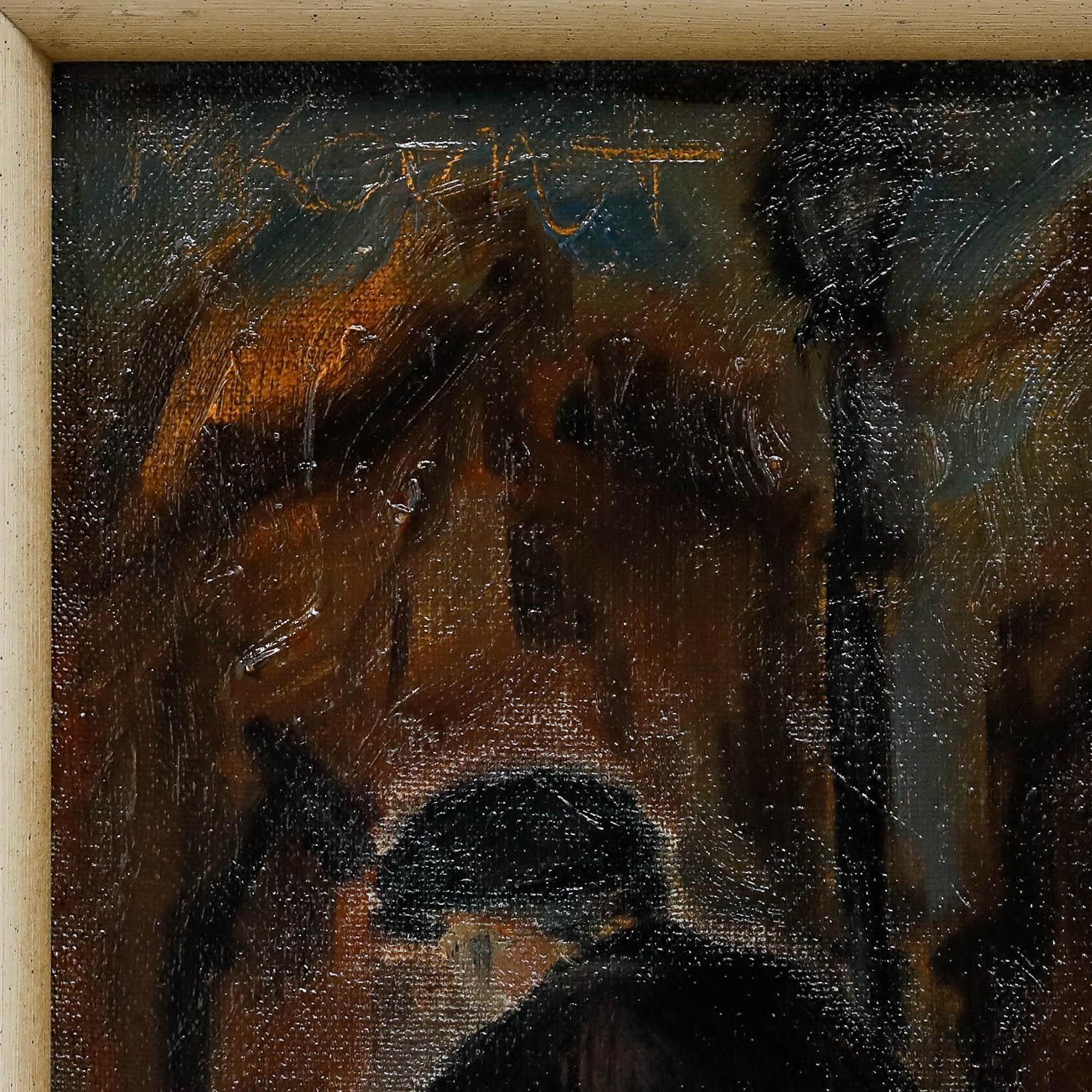 M.Kant Early 20th Century Oil, A Moment Of Melancholy photo buy