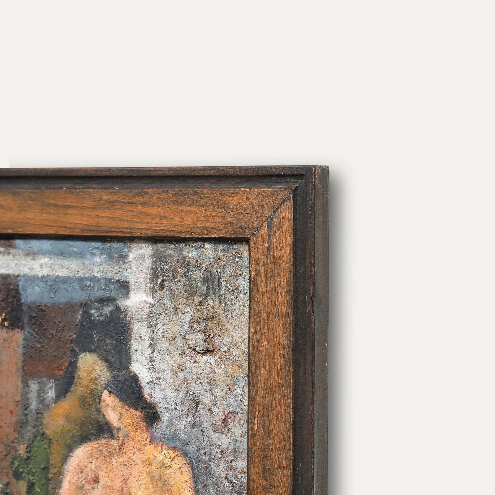 Framed 20th Century Mixed Media Nude By The Kitchen Window photo 325.0