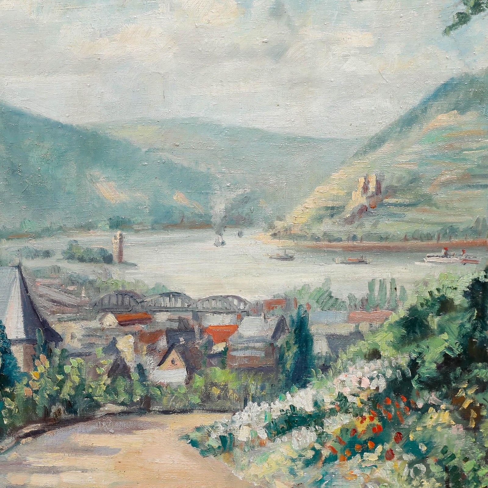 Mid 20th Century Oil Village In A Valley photo Art