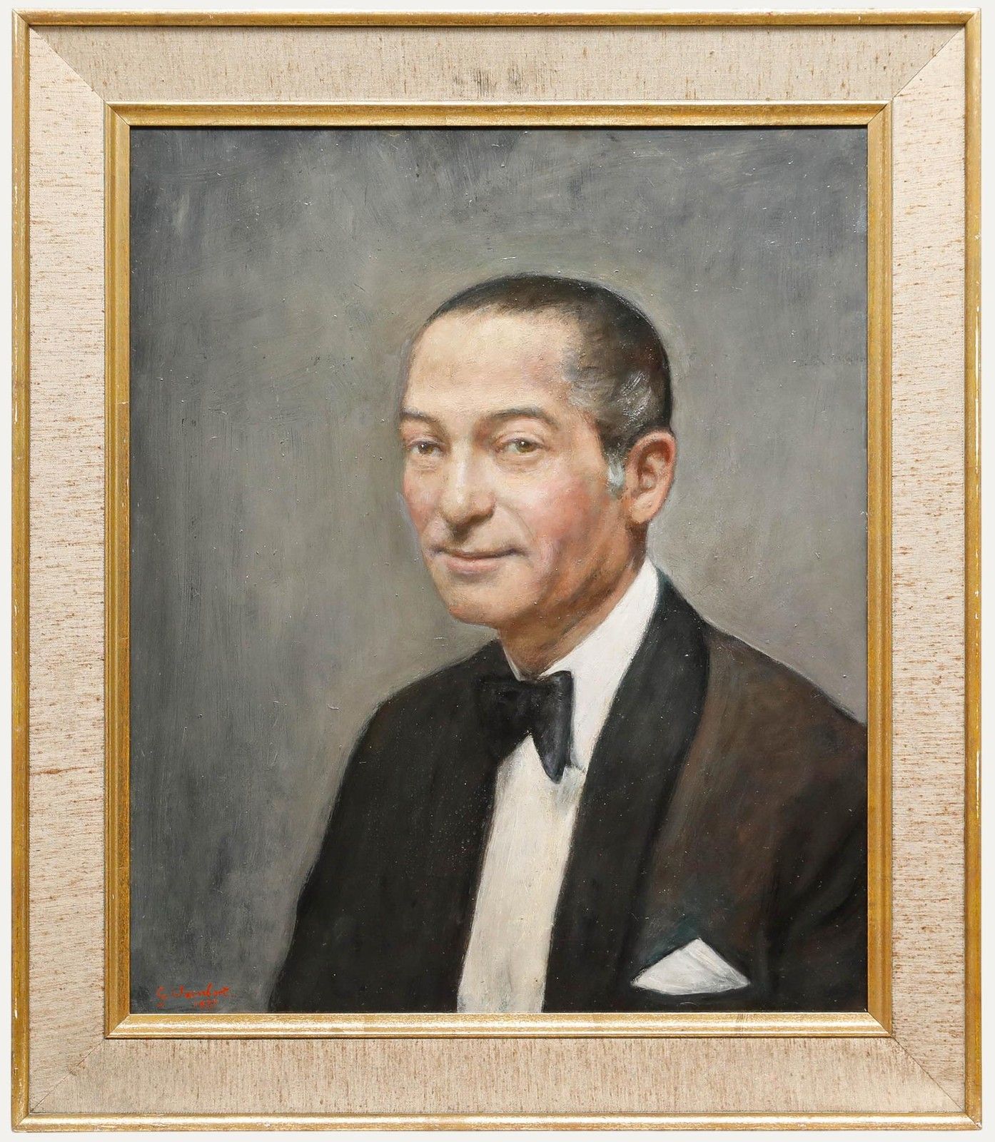 George Weissbort (1928 2013) 20th Century Oil, Black Tie