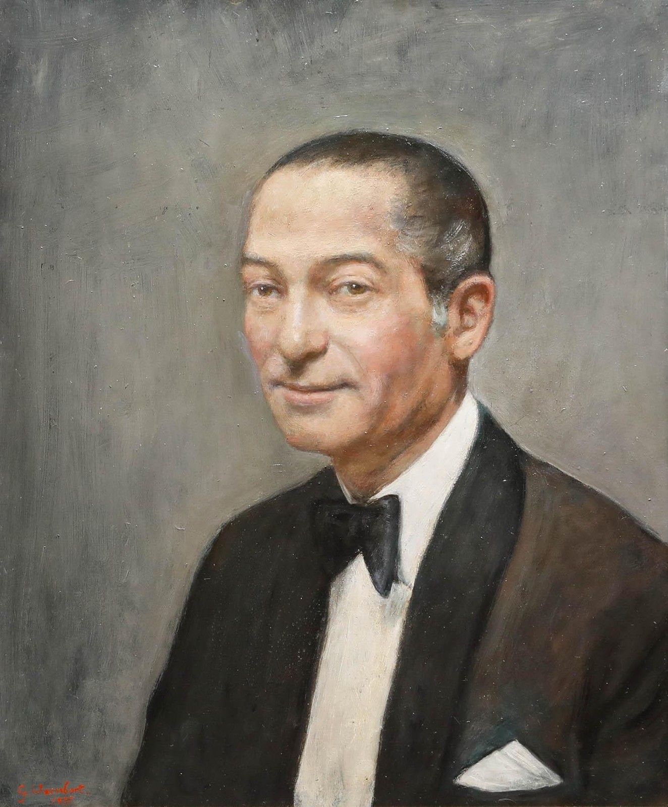 George Weissbort (1928 2013) 20th Century Oil, Black Tie photo furniture