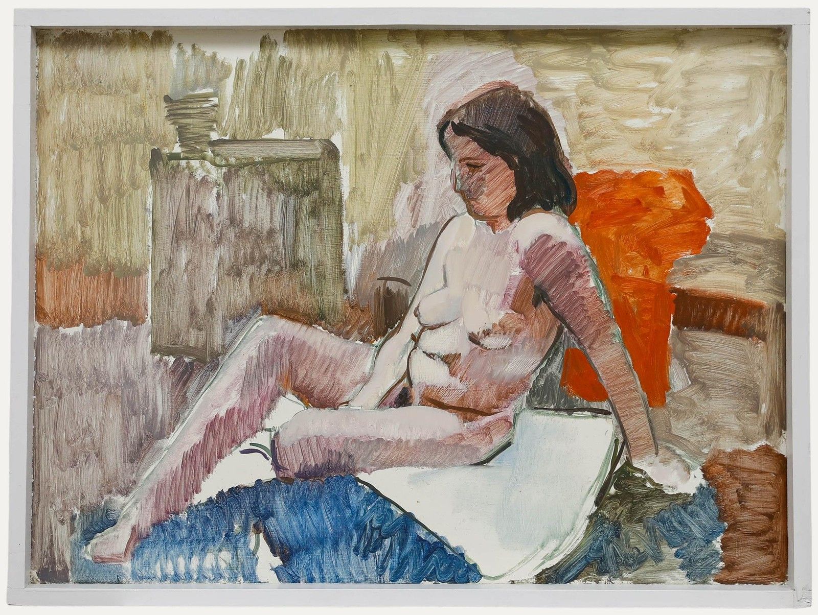 Mid 20th Century Oil Nude Lady II