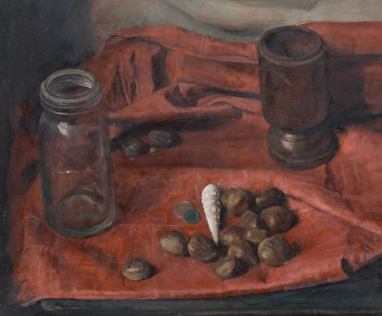 George Weissbort (1928 2013) 20th Century Oil, Still Life Of Sea Shells photo furniture