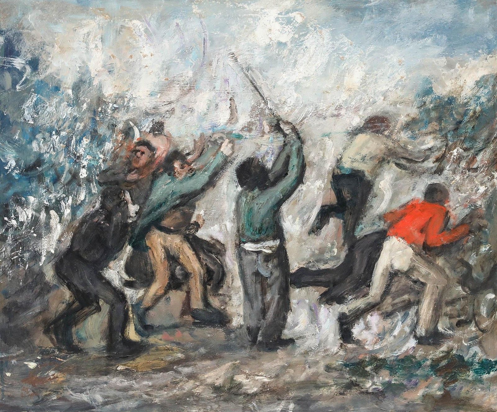 George Weissbort (1928 2013) 20th Century Oil, Frenzy photo furniture