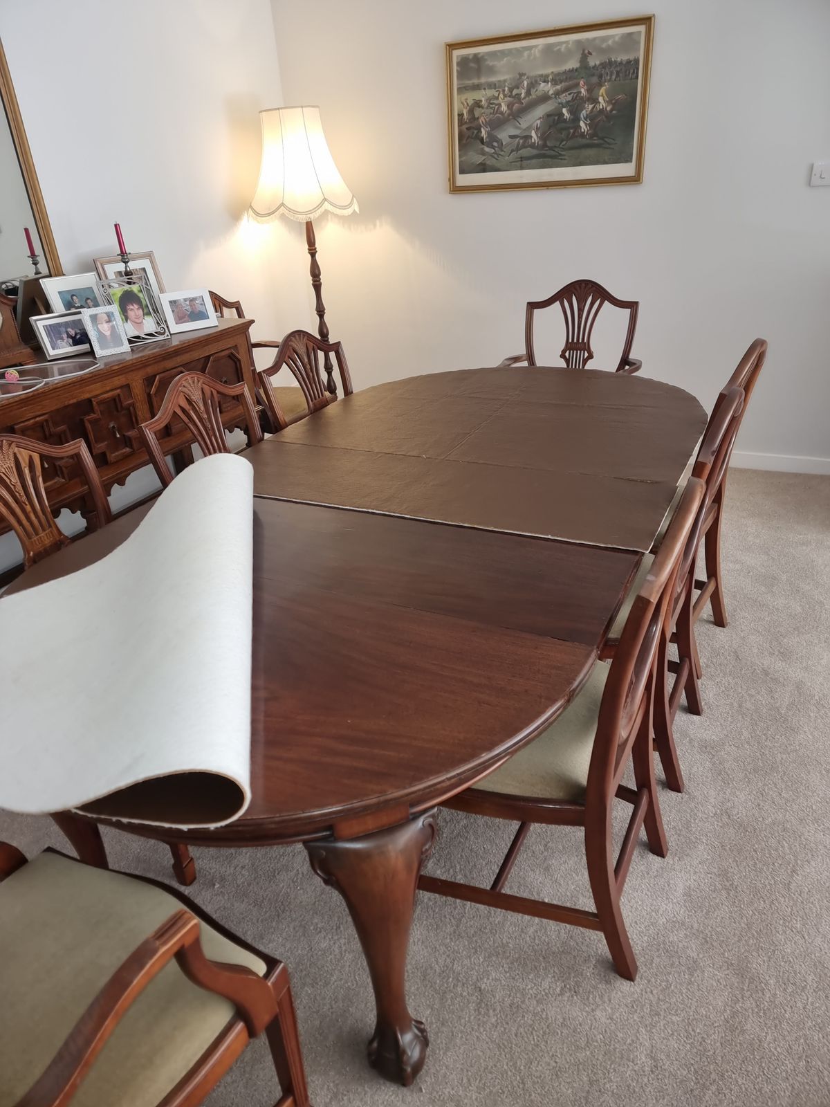 Dining Table And 10 Chairs, 19th Century   Chippendale Style photo vinterior