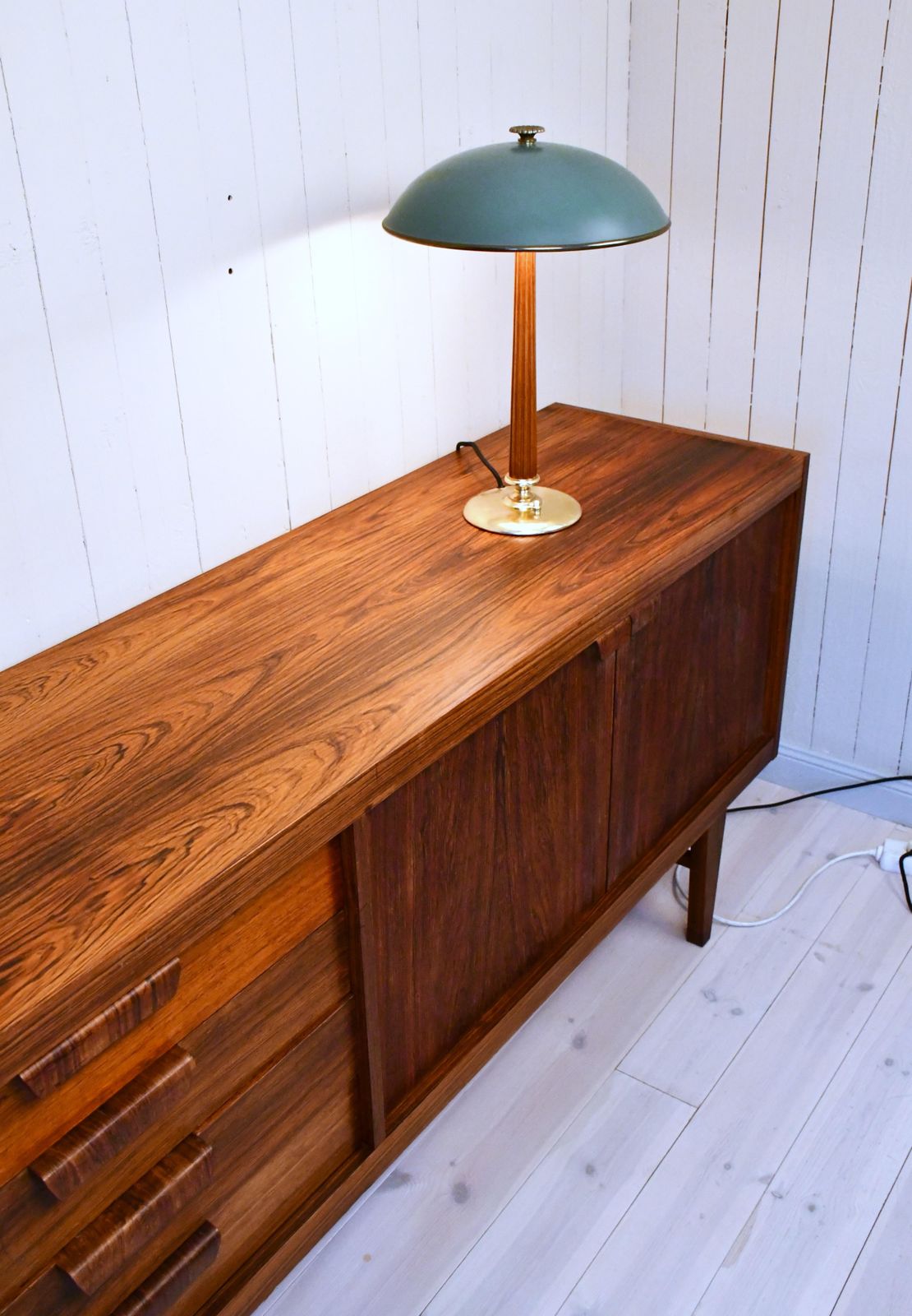 Swedish Modern Table Lamp By Erik Tidstrand For Nordiska Kompaniet, 1940s photo Lighting