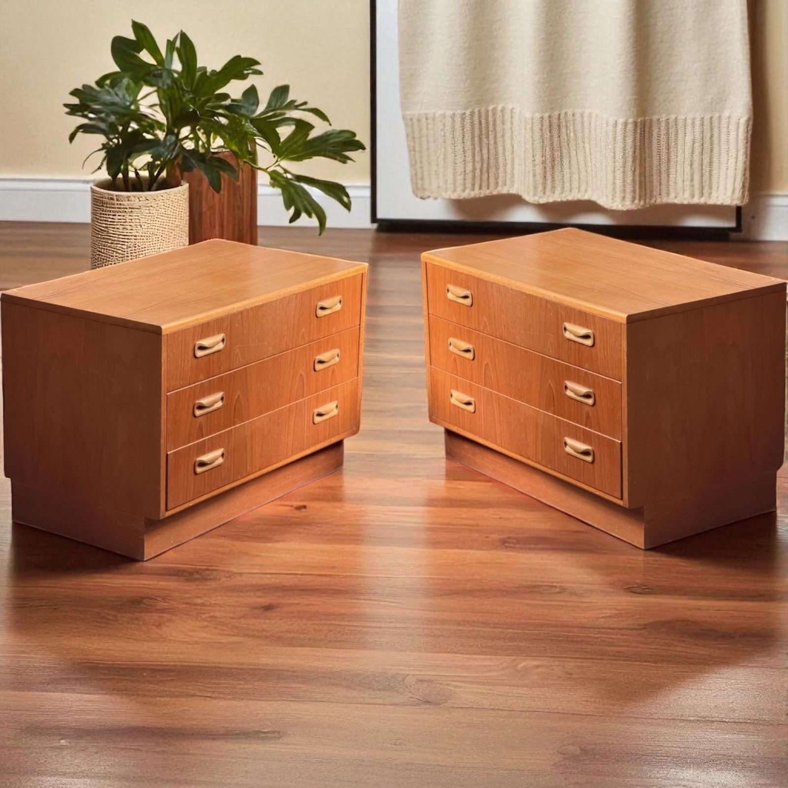 G Plan Fresco Pair Of 3 Drawer Bedside Chests photo Furniture