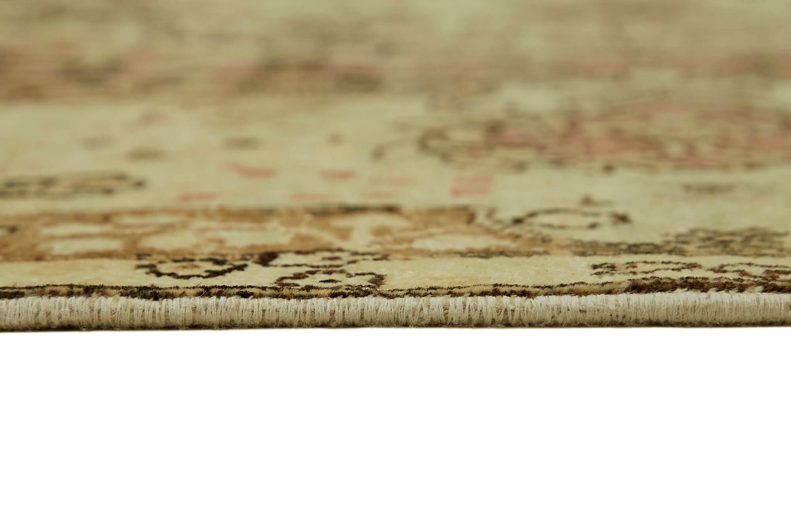 Handmade Beige Vintage Large Area Rug 363 Cm X 265 Cm photo vintage