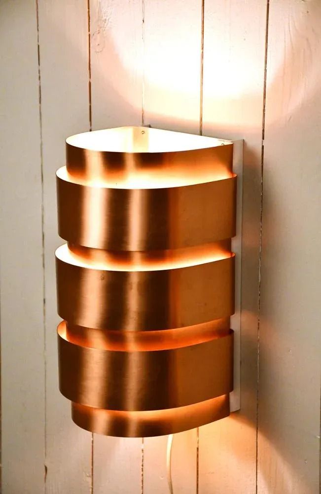 Swedish Model V155 Sconces In Copper By Hans Agne Jakobsson For Hans Agne Jakobsson Ab, 1950s, Set Of 2 photo furniture