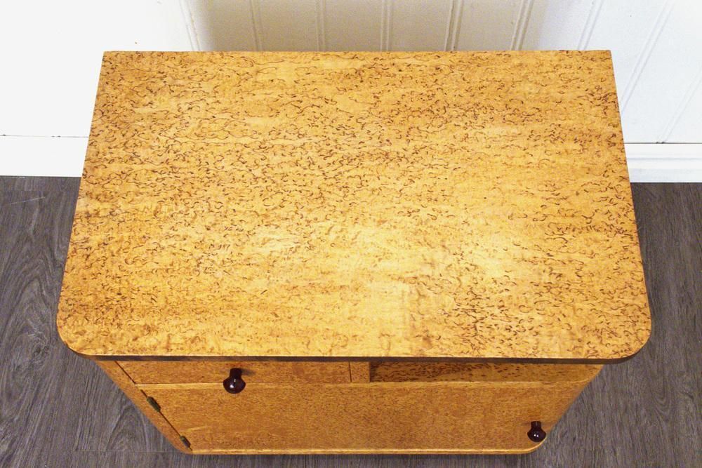 Swedish Birch Bedside Tables From Bodafors, 1940s, Set Of 2 photo vintage