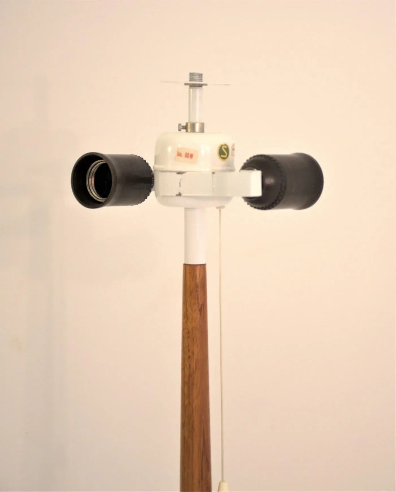 Large Teak And Brushed Aluminium Table Lamp By Svend Aage Holm Sörensen For Asea, 1950s photo vinterior