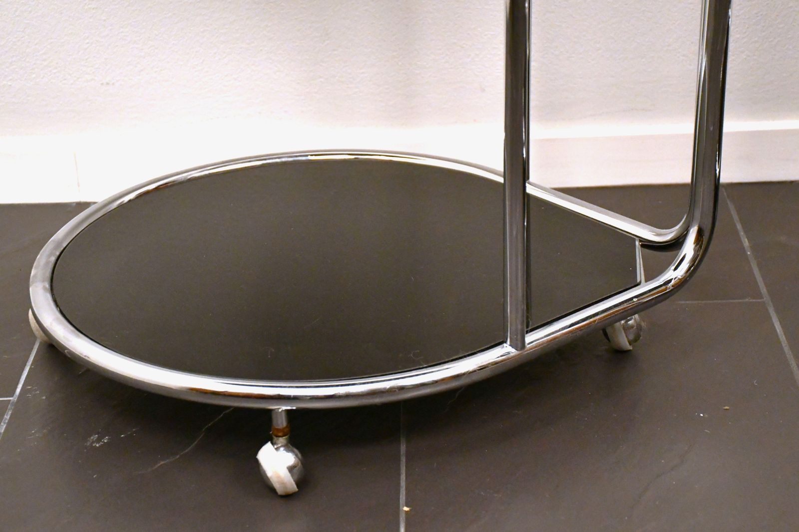 Vintage Swedish Chrome Steel And Glass Bedside Tables From Dux, 1990s, Set Of 2 photo buy