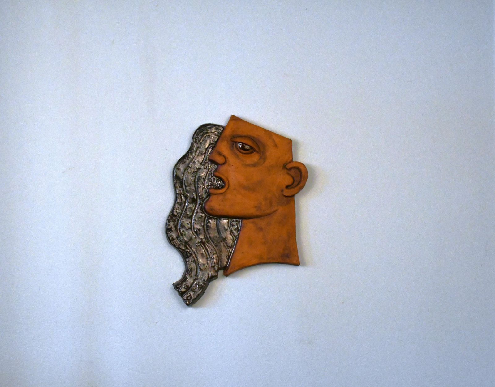 Large Swedish Art Deco Style Ceramic Wall Relief By Lars Bergsten, 1980s photo Art