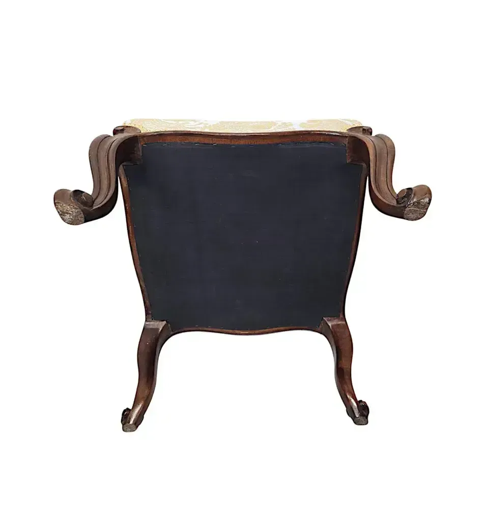 A Stunning Fully Restored 19th Century Cabriole Leg Foot Stool photo buy