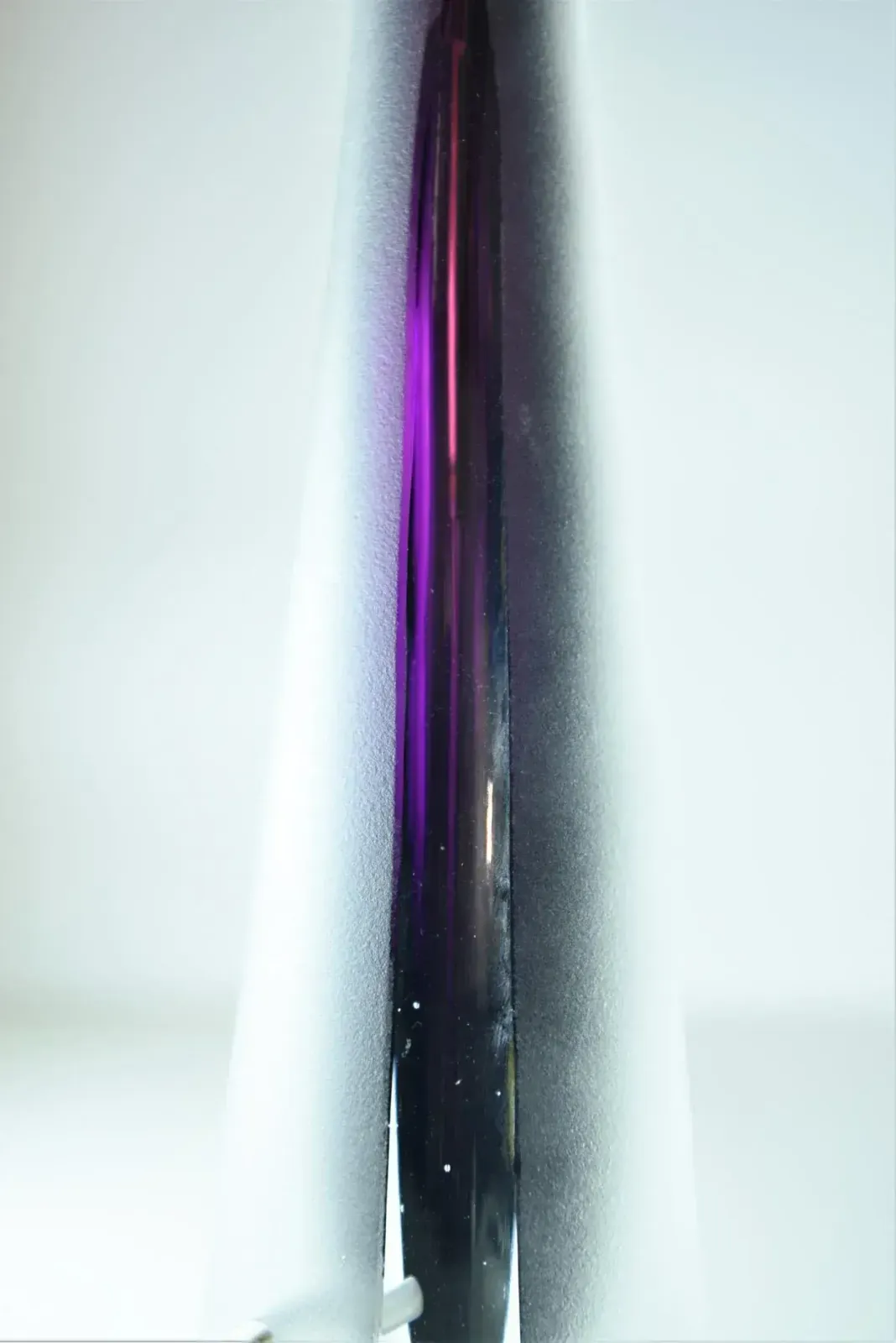 Lighting Doublecoated Frosted Glass Purple Core Table Lamps By Kosta, Sweden, Set Of 2 photo