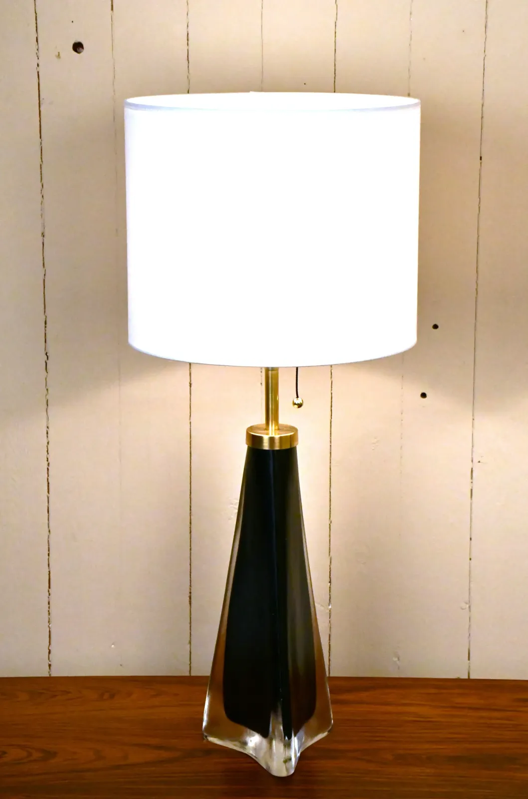 Large Swedish Art Glass Model Rd1319 Table Lamps By Carl Fagerlund For Orrefors, 1950s, Set Of 2 photo furniture