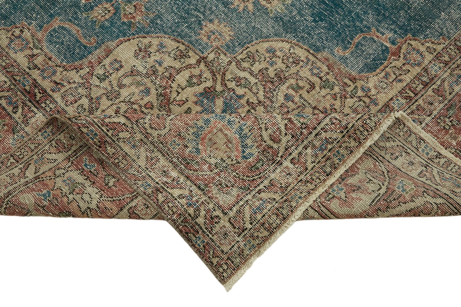 Handmade Beige Vintage Large Area Rug 265 Cm X 382 Cm photo vinterior