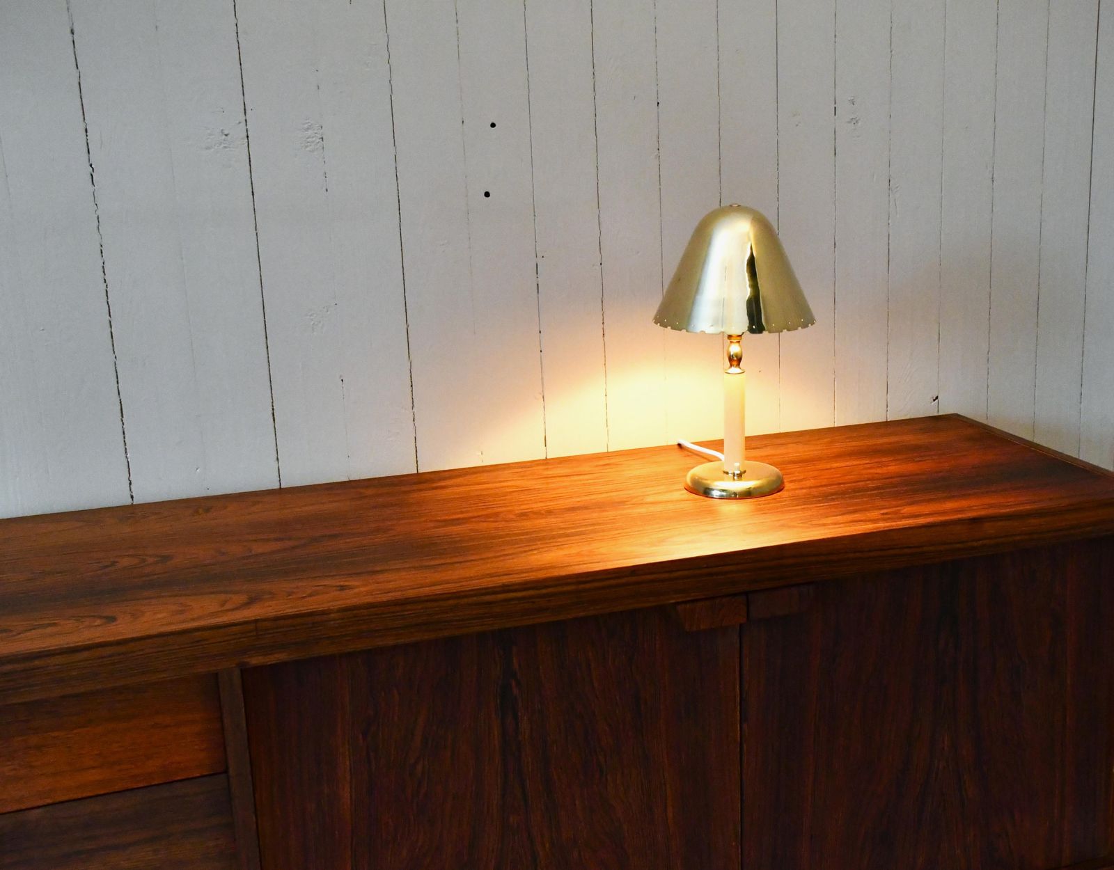 Very Rare Swedish Grace Period, Brass Table Lamp By Harald Notini For Böhlmarks 1930s photo 4302.0