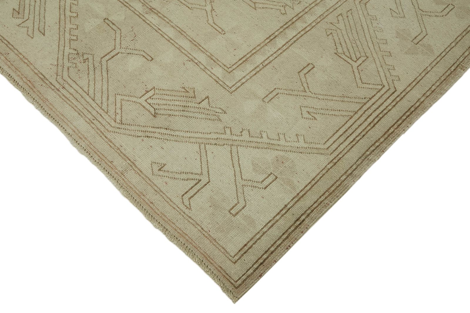 Handamde Beige Vintage Large Area Rug 264 Cm X 402 Cm photo Textiles