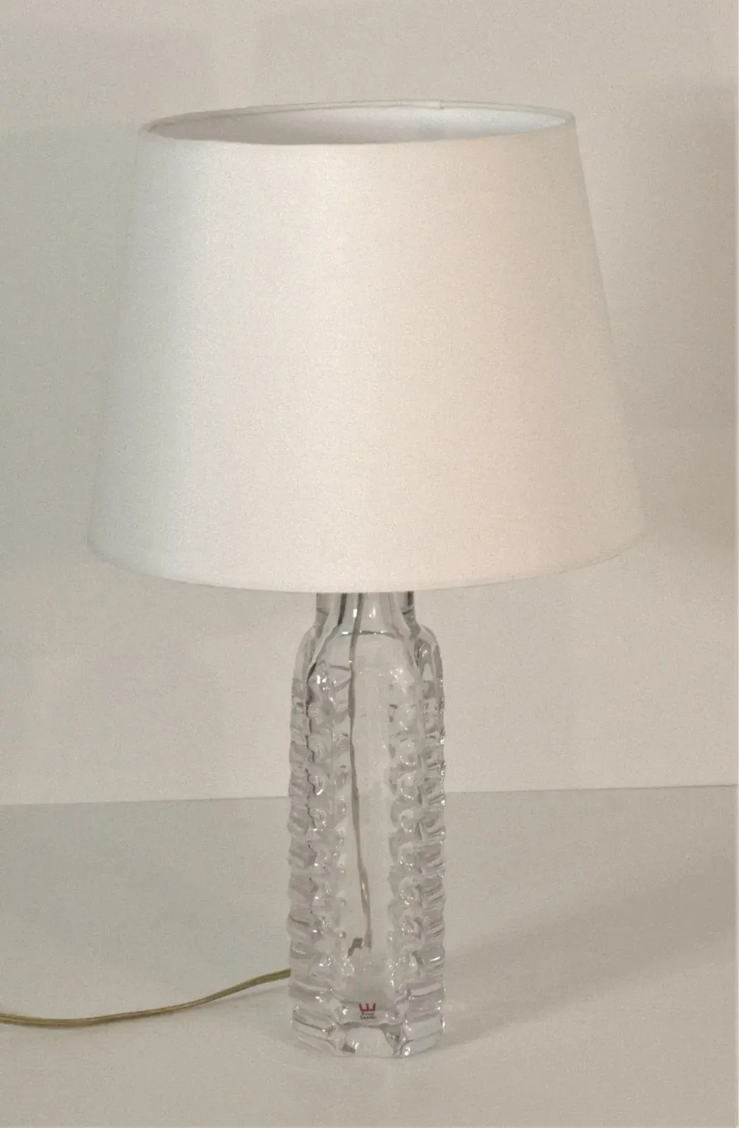 Art Glass Table Lamp By Gustav Leek For Kosta, Sweden, 1960s photo 1016.0