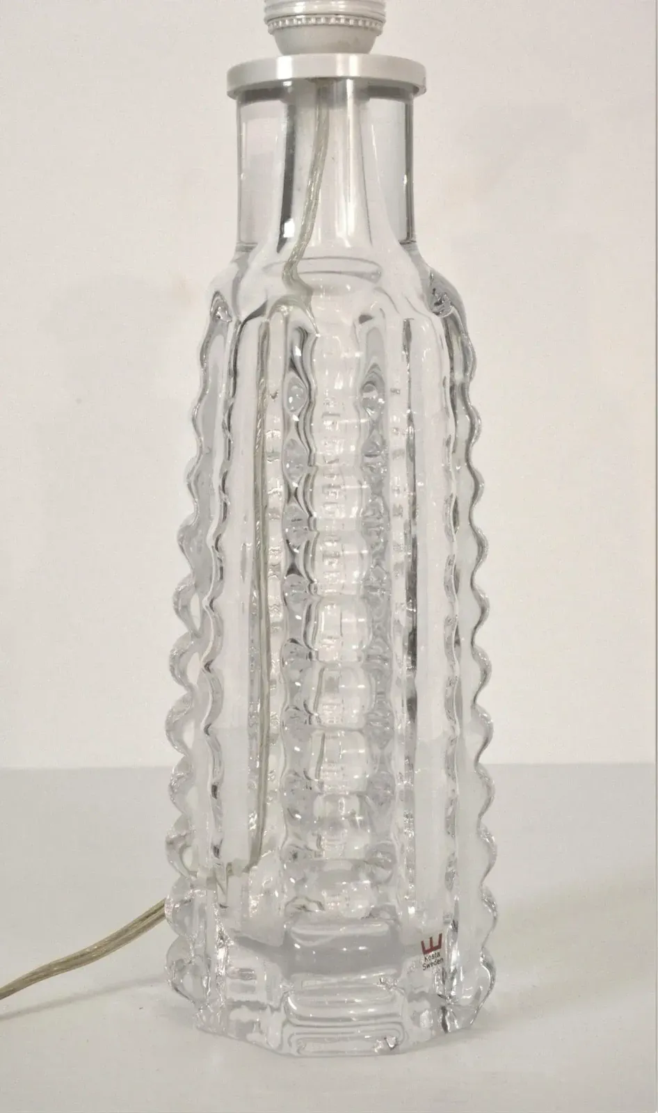 photo furniture Art Glass Table Lamp By Gustav Leek For Kosta, Sweden, 1960s