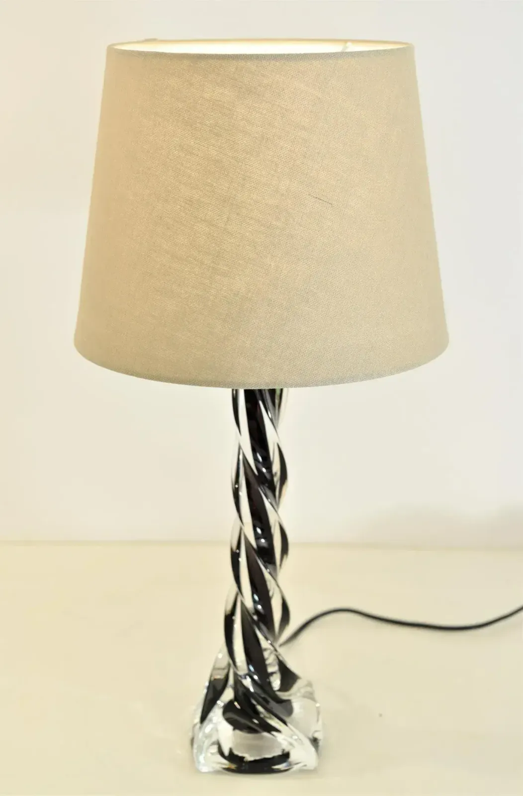 photo vinterior Table Lamps By Paul Kedelv For Flygsfors Glasbruk, 1950s, Set Of 2